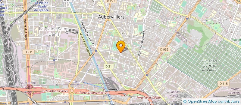 localisation de l'entreprise ALLIANCE SURVEILLANCE SECURITE  AUBERVILLIERS
