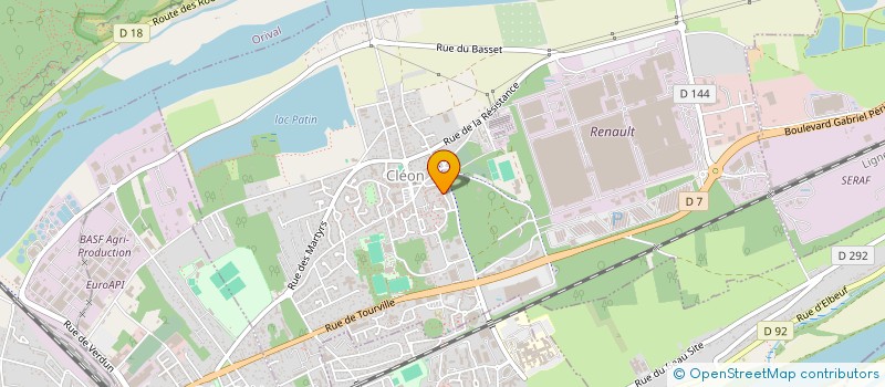 localisation de l'entreprise ALLIANCE TAXI  CLEON