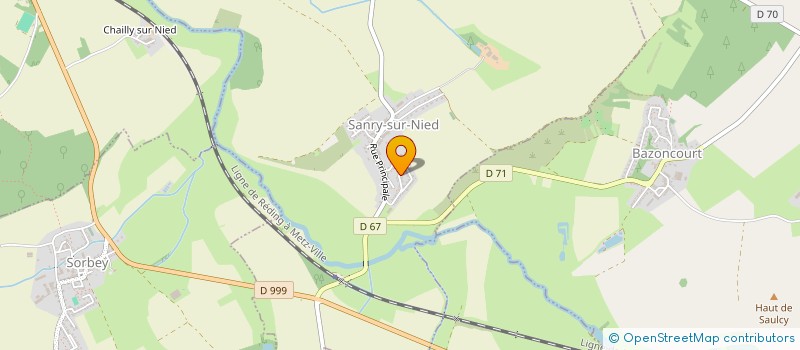 localisation de l'entreprise ALLIANCE TAXI  SANRY-SUR-NIED