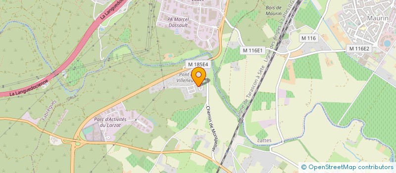 localisation de l'entreprise ALLIANCE TAXI HERAULT à VILLENEUVE-LES-MAGUELONE