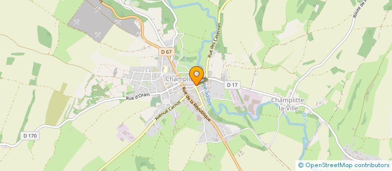 localisation de l'entreprise ALLIANCE-TAXIS 70  CHAMPLITTE