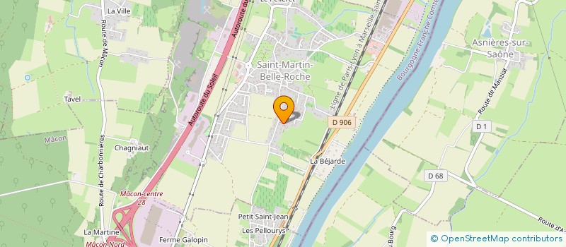 localisation de l'entreprise ALLIANCE TAXIS DU MACONNAIS  SAINT-MARTIN-BELLE-ROCHE