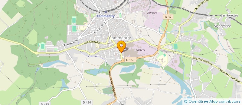 localisation de l'entreprise ALLIANCE TAXIS SARL RAYNAUD JJ ET KOLLER C à COMMENTRY