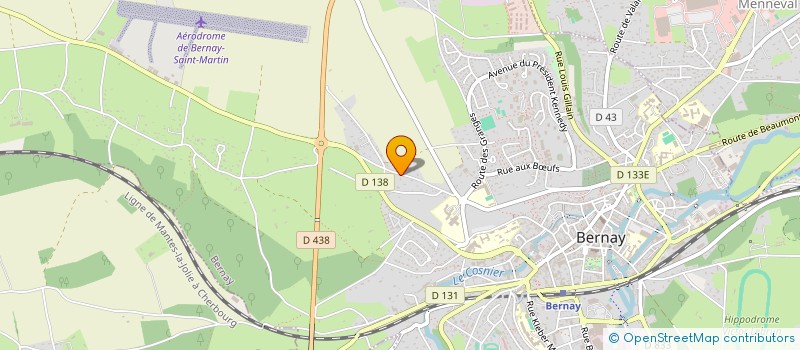 localisation de l'entreprise ALLIANCE TAXIS VERTS à BERNAY