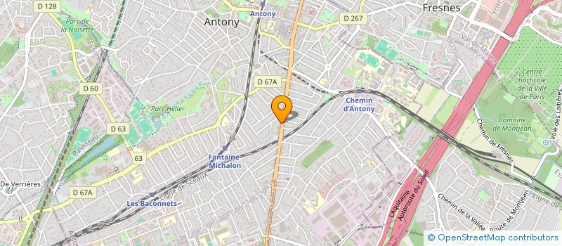 localisation de l'entreprise ALLIANCE TCE SAS à ANTONY