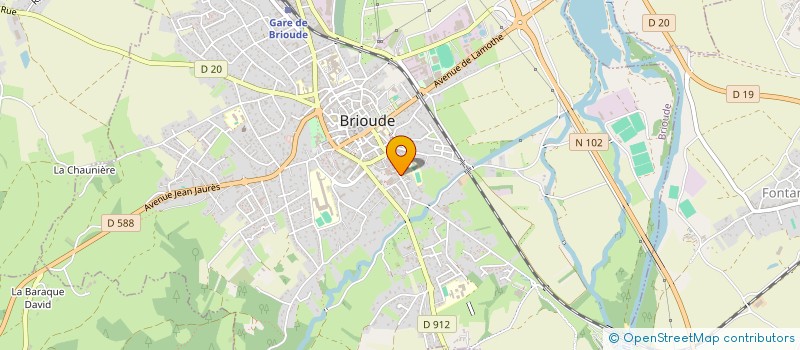 localisation de l'entreprise ALLIANCE TCHOLOGO AUVERGNE à BRIOUDE