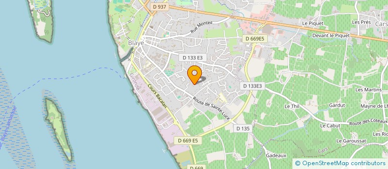 localisation de l'entreprise ALLIANCE TECHNIQUE COMBAT à BLAYE