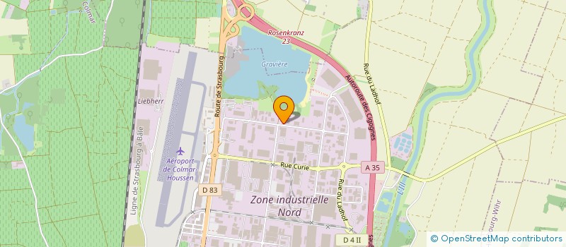 localisation de l'entreprise ALLIANCE TECHNIQUES à COLMAR