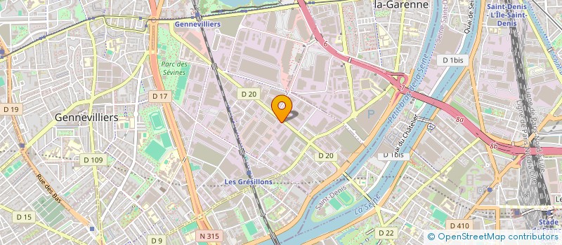 localisation de l'entreprise ALLIANCE TECHNOLOGIES AVANCEES à GENNEVILLIERS