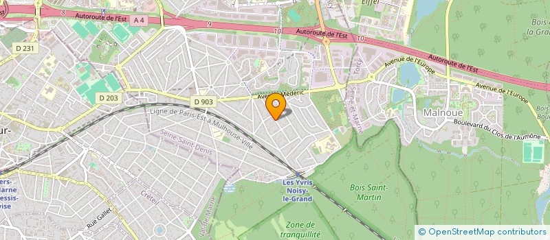 localisation de l'entreprise ALLIANCE TELEFONIE ELECTRICITE à NOISY-LE-GRAND