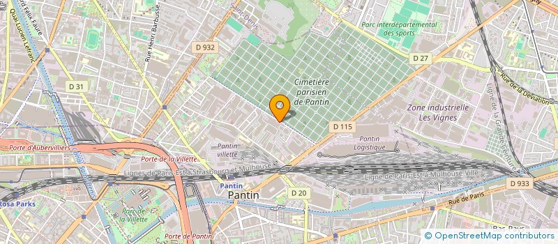 localisation de l'entreprise ALLIANCE TRAITEUR à PANTIN
