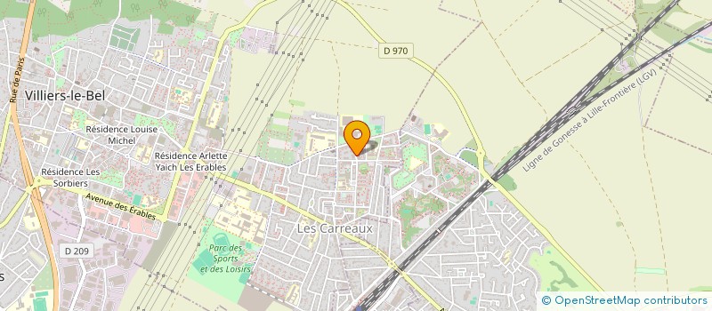 localisation de l'entreprise ALLIANCE TRANSPORT  VILLIERS-LE-BEL