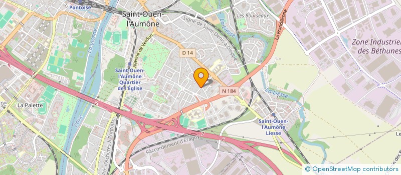 localisation de l'entreprise ALLIANCE TRANSPORT à SAINT-OUEN-L'AUMONE