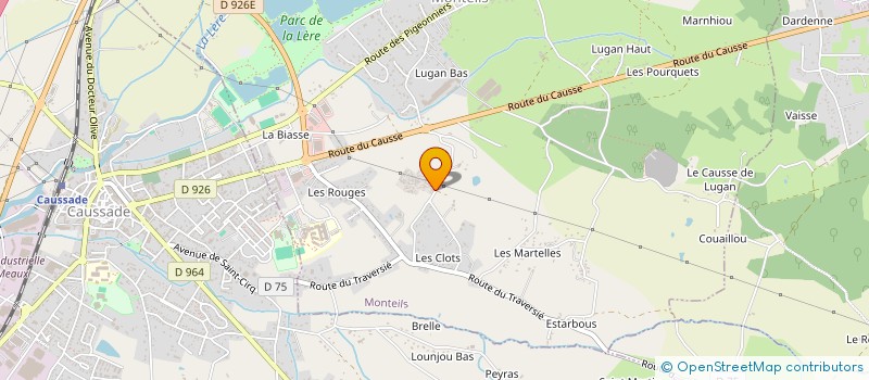 localisation de l'entreprise ALLIANCE TRANSPORTS ET TP à MONTEILS