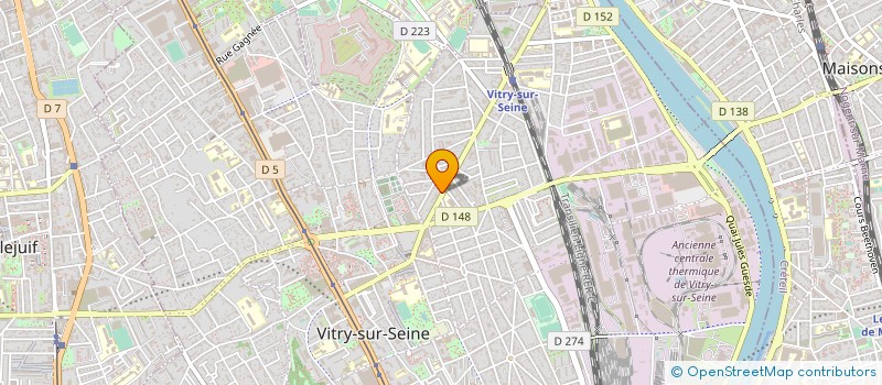 localisation de l'entreprise ALLIANCE TRAVAUX  VITRY-SUR-SEINE