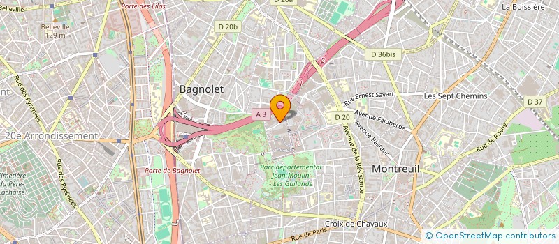 localisation de l'entreprise ALLIANCE UNITE SERVICE à BAGNOLET
