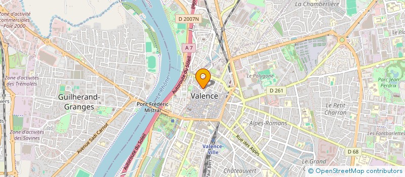 localisation de l'entreprise ALLIANCE VALENTINOISE à VALENCE