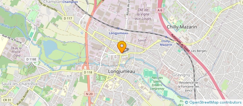 localisation de l'entreprise ALLIANCE VIE LONGJUMEAU à LONGJUMEAU