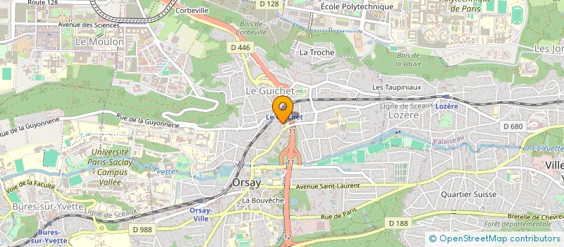 localisation de l'entreprise ALLIANCE VIE ORSAY à ORSAY