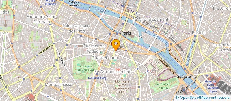 localisation de l'entreprise ALLIANCE VIE PARIS 5 à PARIS