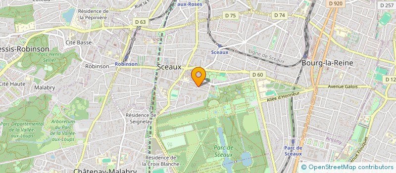 localisation de l'entreprise ALLIANCE VIE SCEAUX  SCEAUX