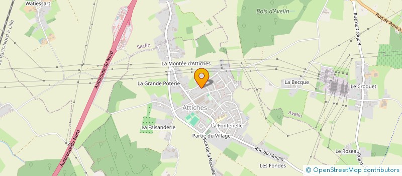 localisation de l'entreprise ALLIANCELEC à ATTICHES