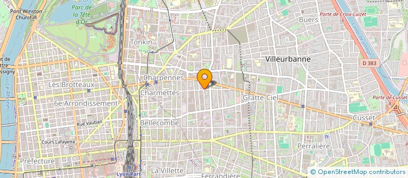 localisation de l'entreprise ALLIANCES COMMUNICATION  VILLEURBANNE