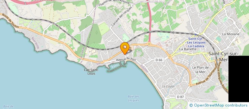 localisation de l'entreprise ALLIANCES ET PARTENAIRES à SAINT-CYR-SUR-MER