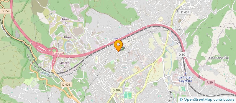 localisation de l'entreprise ALLIANCES RBC  LA CIOTAT