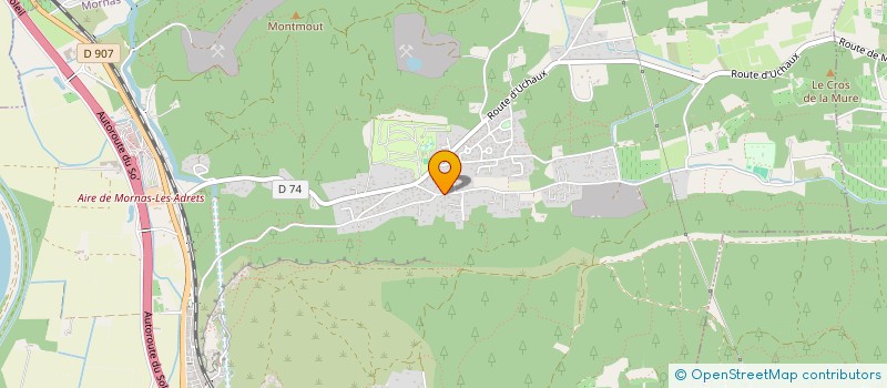 localisation de l'entreprise ALLIANS BATIMENT  MORNAS