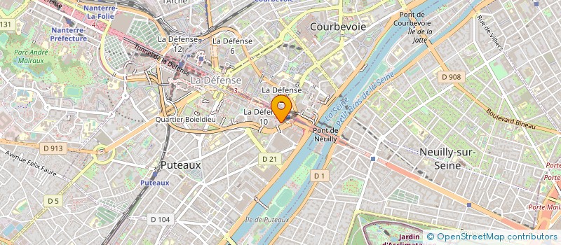 localisation de l'entreprise ALLIANZ IMMOVALOR  PUTEAUX