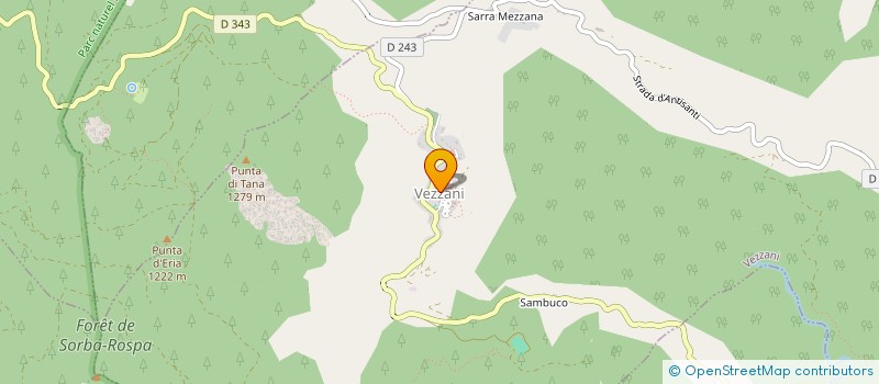 localisation de l'entreprise ALLIASERV CORSICA  VEZZANI