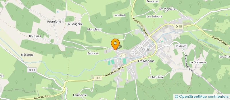 localisation de l'entreprise ALLIASUD à VERGT