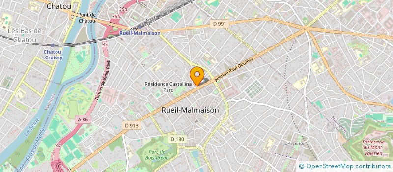 localisation de l'entreprise ALLIAUME ENGINEERING à RUEIL-MALMAISON