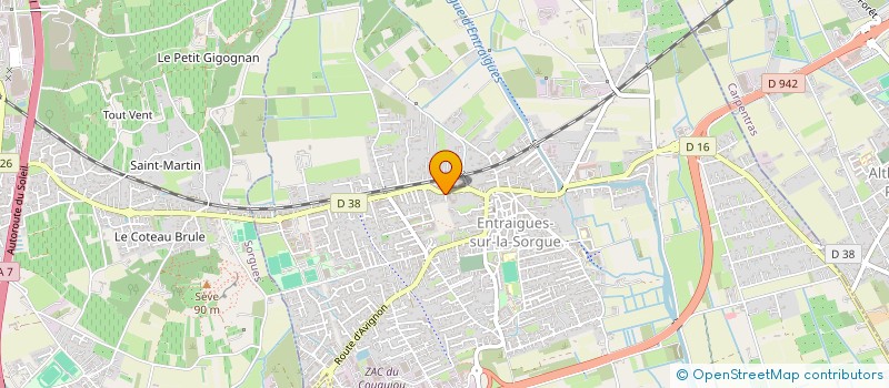 localisation de l'entreprise ALLIBERT FAMILY  ENTRAIGUES SUR LA SORGUE