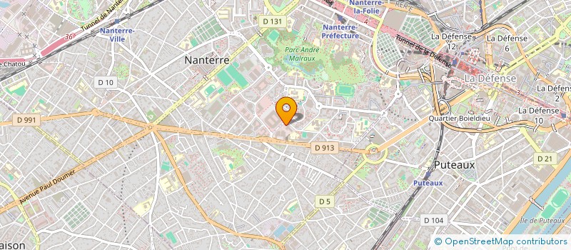 localisation de l'entreprise ALLIBERT HOLDING à NANTERRE
