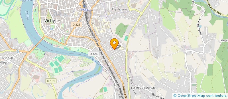 localisation de l'entreprise ALLIER AVENTURE à LE VERNET