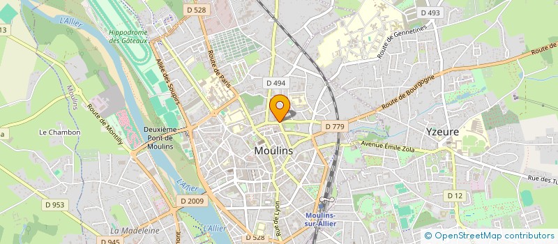 localisation de l'entreprise ALLIER BOURBONNAIS TERRITOIRES  MOULINS