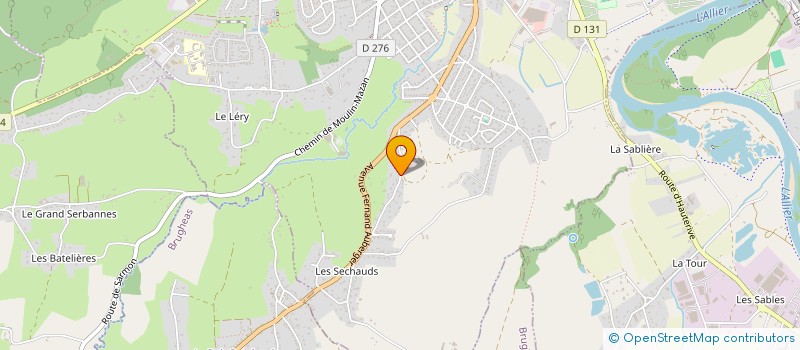 localisation de l'entreprise ALLIER CARRELAGE  BELLERIVE-SUR-ALLIER