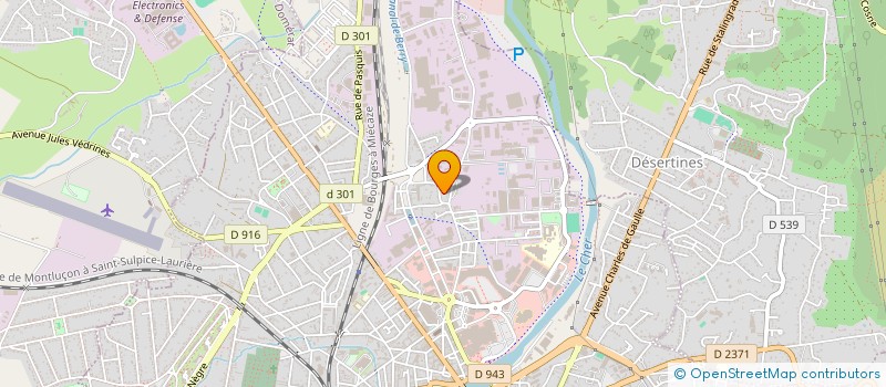 localisation de l'entreprise ALLIER CLOISON PRO à MONTLUCON
