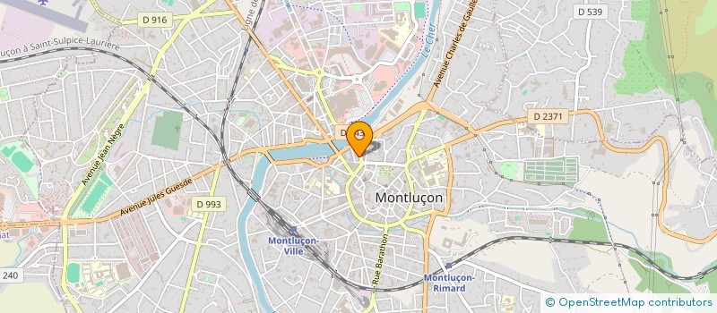 localisation de l'entreprise ALLIER CONSEIL BUREAUTIQUE à MONTLUCON