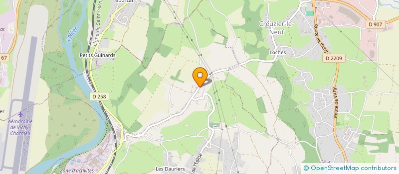 localisation de l'entreprise ALLIER COURSE EXPRESS  CREUZIER-LE-VIEUX