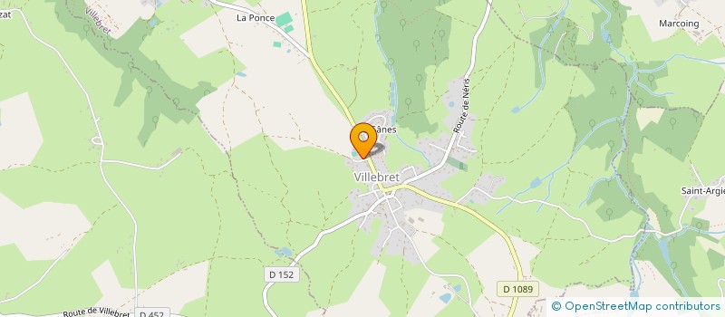 localisation de l'entreprise ALLIER DECAPAGE SABLAGE  VILLEBRET