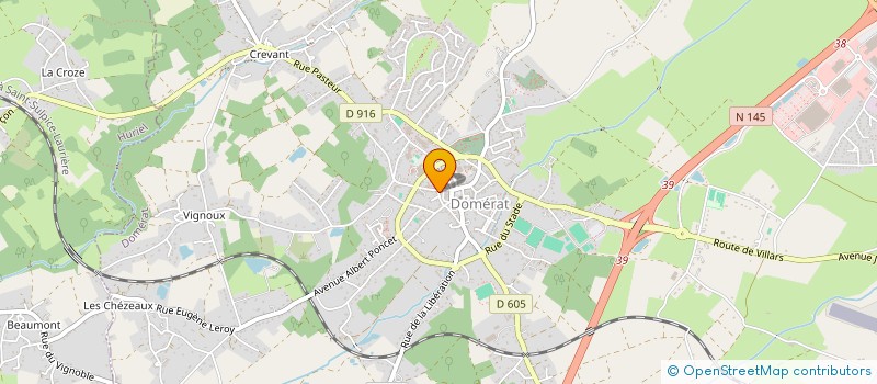 localisation de l'entreprise ALLIER DIAG 03 à DOMERAT