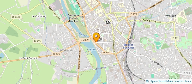 localisation de l'entreprise ALLIER DIRET SPORT  MOULINS