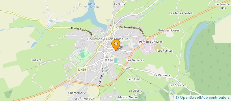 localisation de l'entreprise ALLIER EXPERTISE COMPTABLE ET AUDIT à BOURBON-L'ARCHAMBAULT