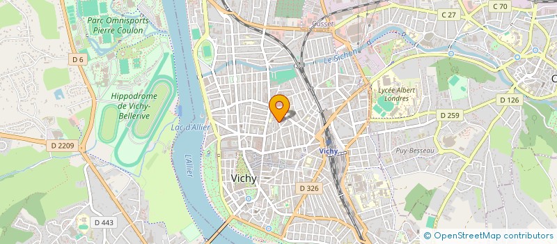 localisation de l'entreprise ALLIER FITNESS à VICHY