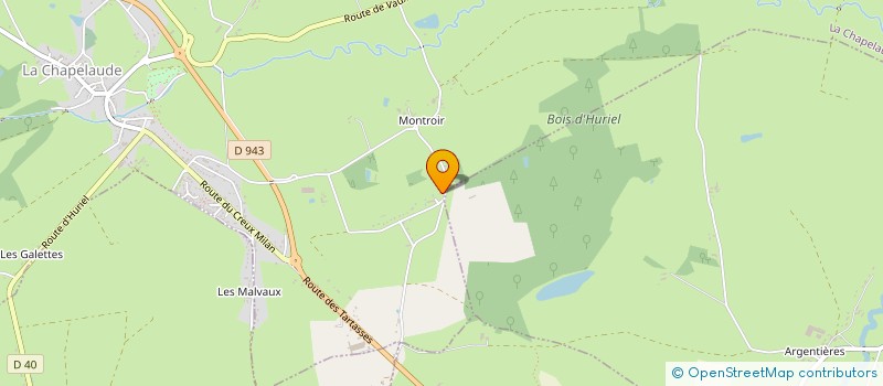 localisation de l'entreprise ALLIER HISTORIA  LA CHAPELAUDE