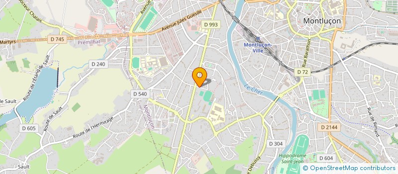 localisation de l'entreprise ALLIER LOCATIONS à PREMILHAT