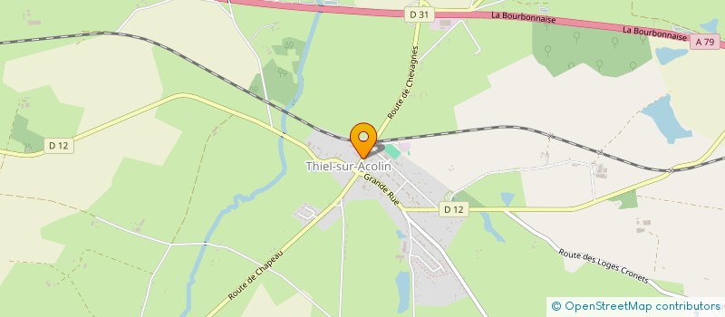 localisation de l'entreprise ALLIER MAINTENANCE SARL à THIEL-SUR-ACOLIN